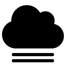 Weather icon in black